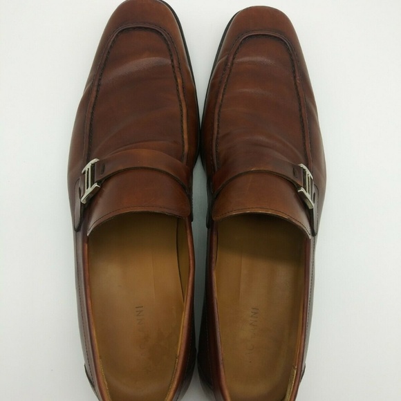 Magnanni Other - Magnanni Brown Horsebit Strap Apron Toe Loafer 9.5